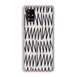 Marrakech Zigzag: Samsung Galaxy A51 5G Transparant Hoesje