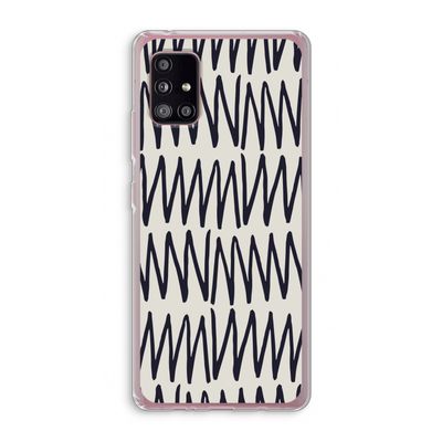Marrakech Zigzag: Samsung Galaxy A51 5G Transparant Hoesje