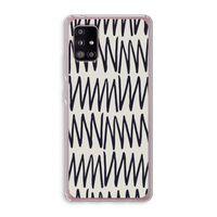 Marrakech Zigzag: Samsung Galaxy A51 5G Transparant Hoesje