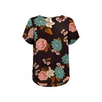 ONLY CARMAKOMA gebloemde geweven top CARLUXDAZZ donkerrood/lichtroze/lichtblauw - thumbnail