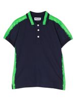 Moschino Kids polo à logo imprimé - Bleu