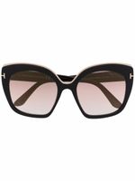 TOM FORD Eyewear lunettes de soleil à monture oversize - Noir - thumbnail