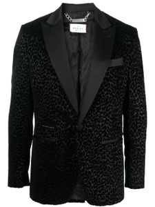 Philipp Plein blazer à logo Lord Fit floqué - Noir