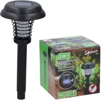 Anti-insectenlamp solar zwart