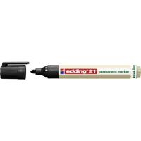 Edding 21 permanent marker EcoLine 4-21001 Permanent marker Zwart Watervast: Ja