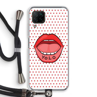 Yolo Denise: Huawei P40 Lite Transparant Hoesje met koord