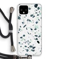 Terrazzo N°2: Pixel 4 Transparant Hoesje met koord