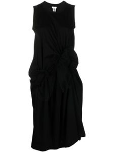 Noir Kei Ninomiya robe en coton à volants
