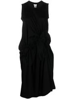 Noir Kei Ninomiya robe en coton à volants