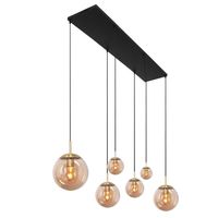 Steinhauer Hanglamp bollique L 120 cm B 25 cm 6 lichts 3499 messing - thumbnail