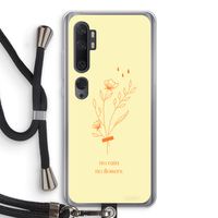 No rain no flowers: Xiaomi Mi Note 10 Transparant Hoesje met koord