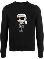 Karl Lagerfeld sweat Ikon en coton biologique - Noir