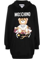 Moschino robe-hoodie à motif Teddy Bear - Noir - thumbnail