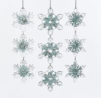Acrylc Ice Blue Snowflake Ornament 8,2 inch - Kurt s adler