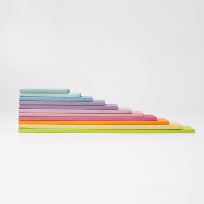 Grimm's Bouwplanken Pastel | 12 delig