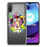 Motorola Moto E20 | E40 Telefoonhoesje met Naam Lion Color
