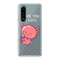 Love You A Lotl: Sony Xperia 5 III Transparant Hoesje