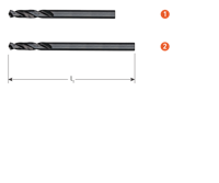 Rotec HSS Centreerboor | T.b.v. Gatz. Adapter L=102 (Gatzagen 533.xxxx) - 533.9105