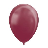 Globos Ballonnen Metallic Bordeaux 30cm, 10st. - thumbnail
