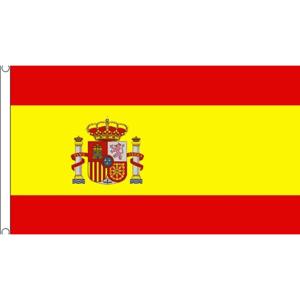 Vlag Spanje in extra groot formaat - 150 x 240 cm - polyester - met ophangogen