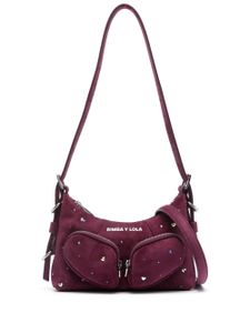 Bimba y Lola sac porté épaule en daim - Violet