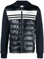 Moncler veste à empiècements matelassés - Bleu