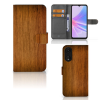 OPPO A78 5G | A58 5G Book Style Case Donker Hout