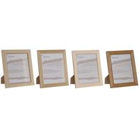 Fotolijsten Home ESPRIT Multicolour Kristal polyestyreen 26,2 x 1,6 x 31,2 cm (4 Stuks)