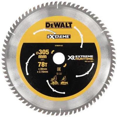DeWALT Cirkelzaagblad voor Hout | Extreme Runtime | Ø 305mm Asgat 30mm 78T - DT99576-QZ