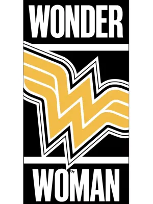 Wonder Woman strandlaken zwart 70 x 140 cm Wonder Woman strandlaken zwart 70 x 140 cm
