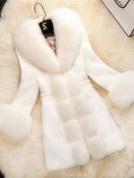 Regular Fit Fur Elegant Plain Leather & Faux Leather - thumbnail