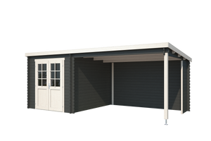 Outdoor Life | Blokhut Sunniva | Carbon Grey | 570 x 275 cm