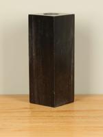 Waxinelichtje vierkant versteend hout nr. 20, 25 cm