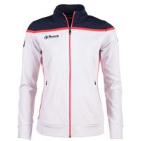 Reece 865610 Varsity Stretched Fit Jacket Full Zip Ladies  - White-Navy - M - thumbnail