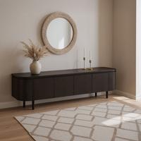 Livingfurn TV-meubel 'Tobago' Eiken, 210cm, kleur Espresso