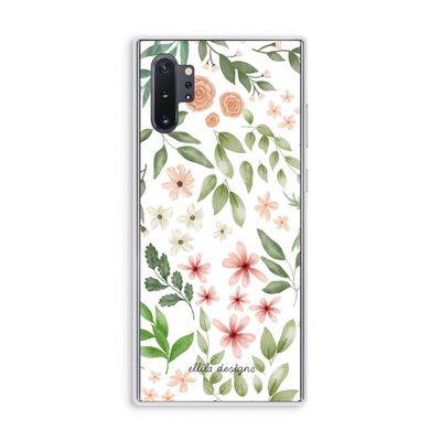 Botanical sweet flower heaven: Samsung Galaxy Note 10 Plus Transparant Hoesje
