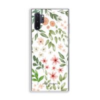 Botanical sweet flower heaven: Samsung Galaxy Note 10 Plus Transparant Hoesje