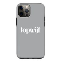 Topwijf Grijs Wit: iPhone 12 Tough Case