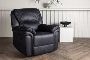 Nohr Verstelbare Fauteuil Gabriell Lederlook - Zwart