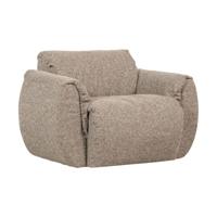 Woood Baggy draaifauteuil geweven Bruin Melange