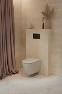 Luca Varess  Vinto  hangend toilet mat beige randloos