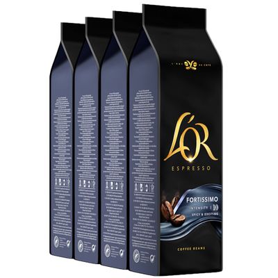 L&apos;OR - Espresso Fortissimo Bonen - 4x 500g