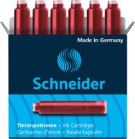 6 Inktpatronen Schneider rood
