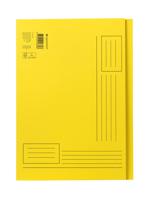 Vouwmap Quantore A4 ongelijke zijde 230gr geel