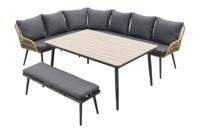 Garden Impressions Margriet lounge dining set - Naturel - 6 delig - thumbnail