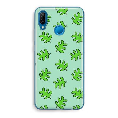 Groene blaadjes: Huawei P20 Lite Transparant Hoesje