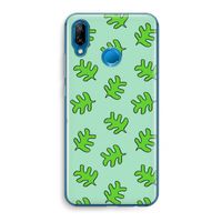 Groene blaadjes: Huawei P20 Lite Transparant Hoesje