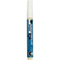 Creativ Company Glas- en porseleinstift, lijndikte 2-4 mm, dekkend, wit, 1 stuk