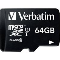 Verbatim PRO microSDXC-kaart 64 GB Class 10, UHS-I, UHS-Class 3 Incl. SD-adapter - thumbnail