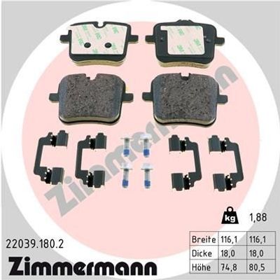 Remblokkenset, schijfrem 220391802